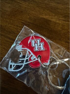 Houston Cougars Football Helmet Bottle Opener Keychain NCAA Fan Accessory